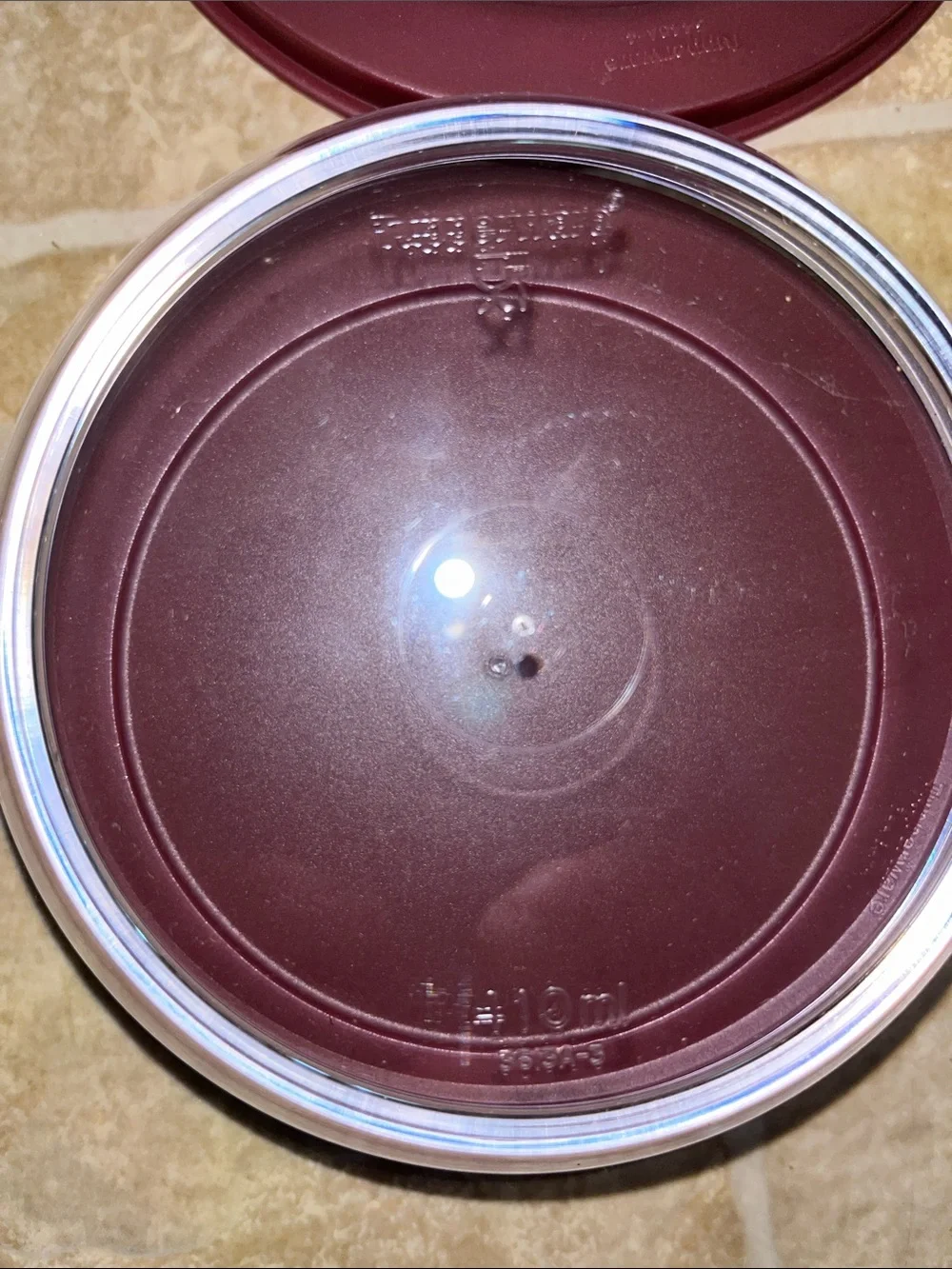 NWOT Tupperware Clear Bowls with Plum Lids